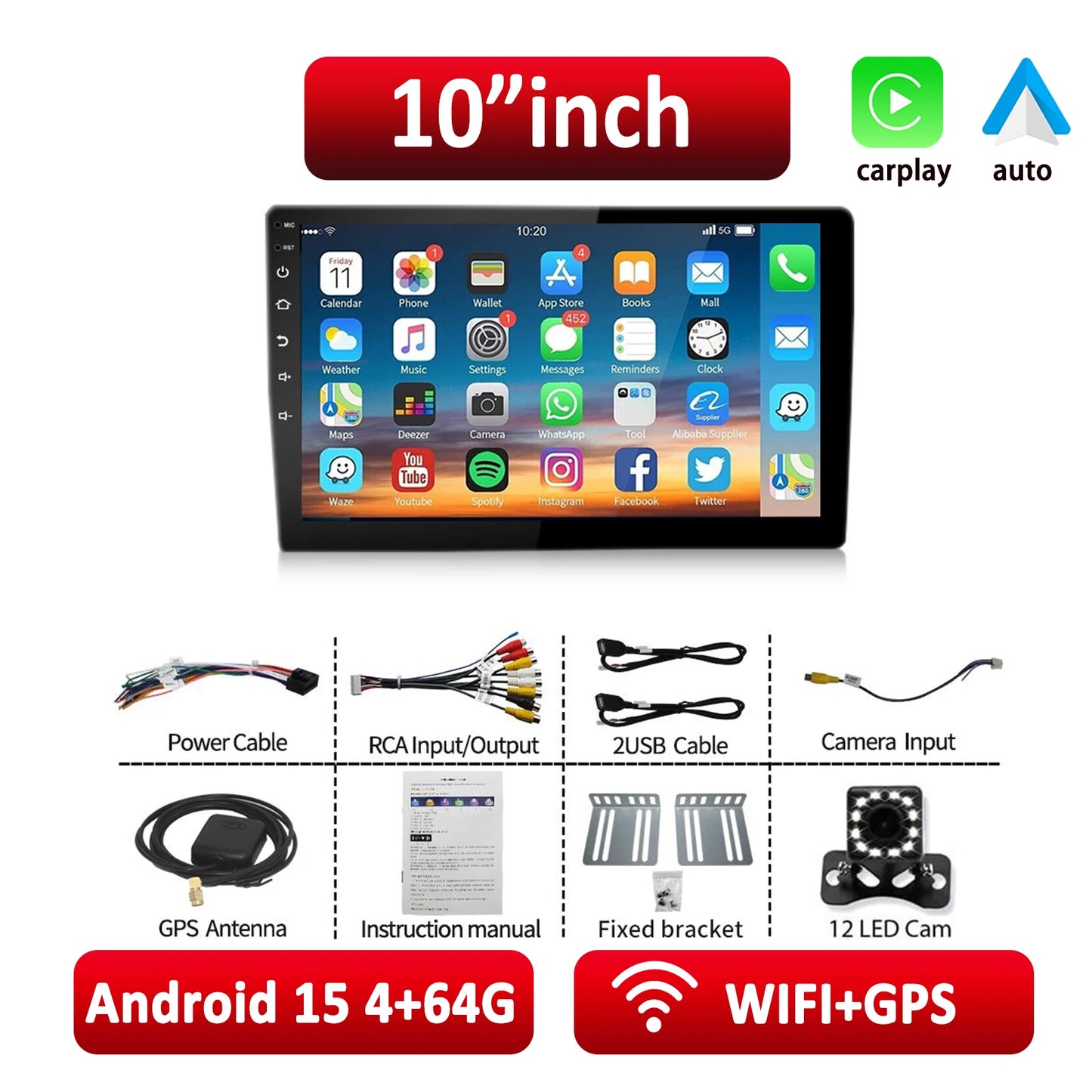 Essgoo Android Wireless Carplay Gps Navigation Car Radio