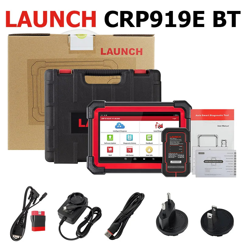 LAUNCH CRP919E Bluetooth OBD2 Car Diagnostic Scanner CAN FD DoIP ECU Coding
