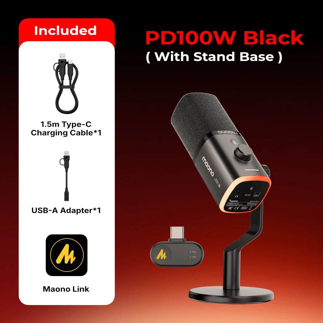 Maono Pd100w Dynamic Usb Microphone For Gaming Streaming Podcast