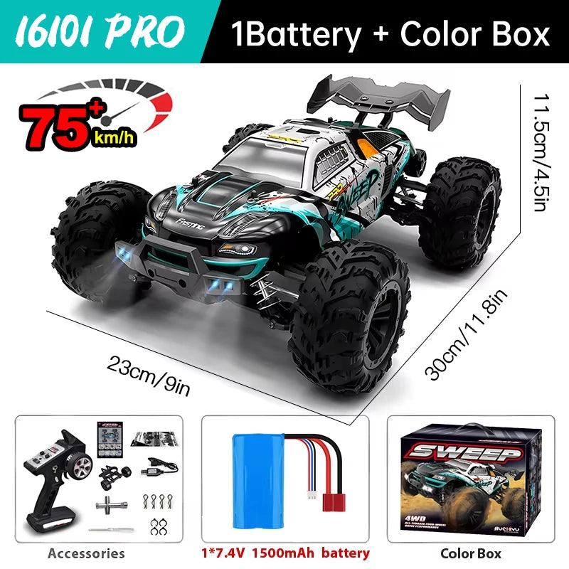 WLtoys 16101 Pro High Speed 4WD Electric RC Monster Truck