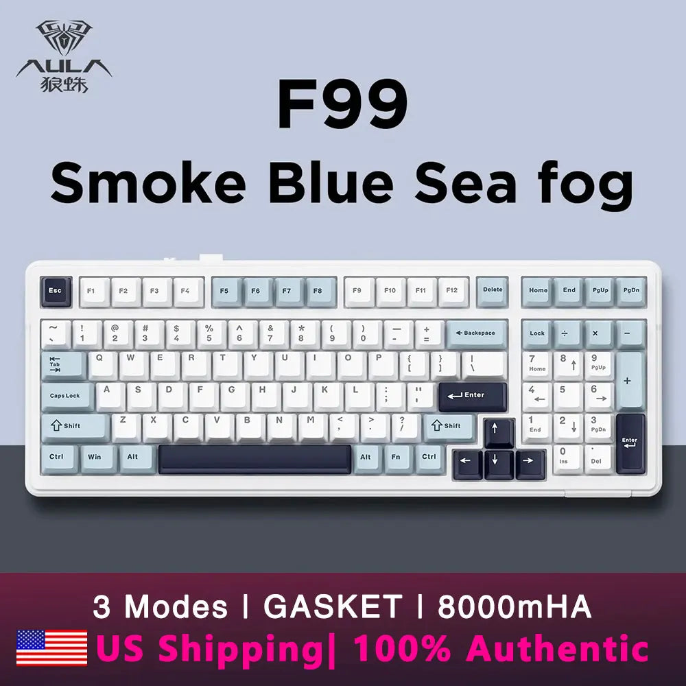 AULA F99 Wireless Mechanical Keyboard Tri Mode Hot Swappable