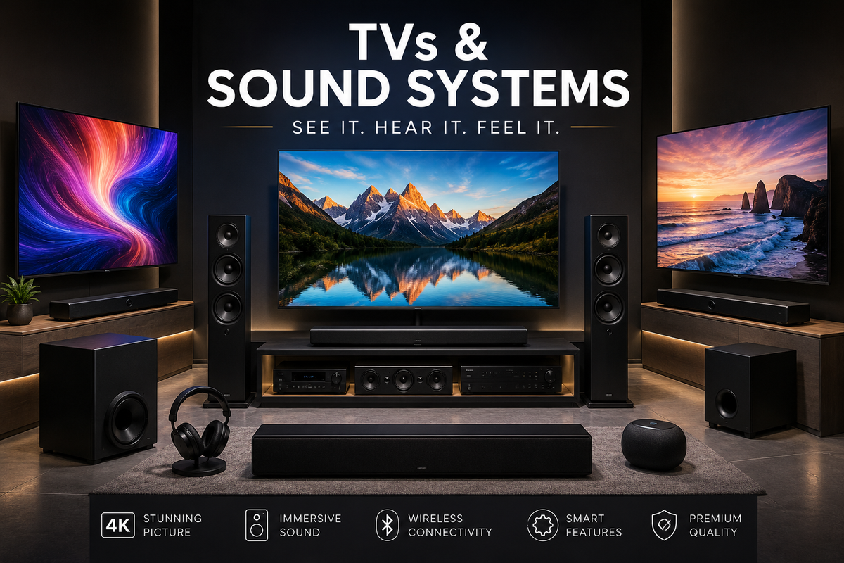TVs and Sound Systems