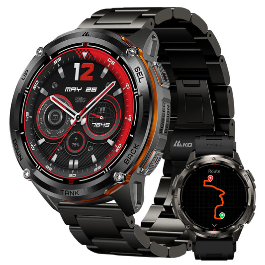 KOSPET Tank T3 Ultra 2 GPS Smartwatch AMOLED Display Waterproof