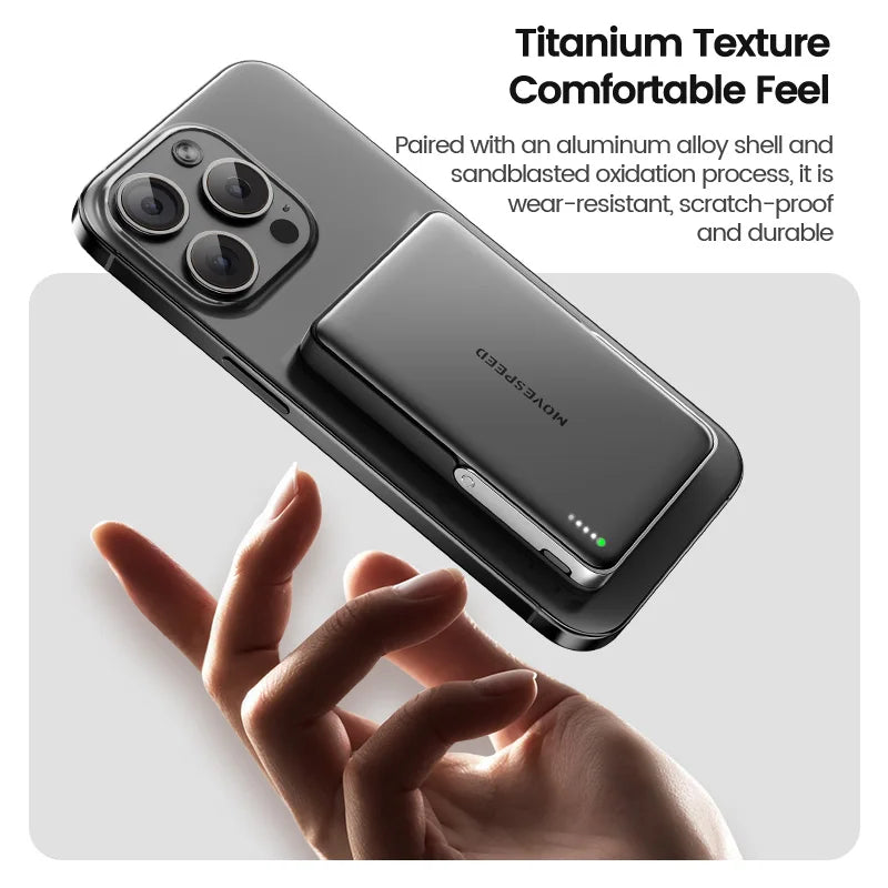 MOVESPEED S10Pro Magnetic 10000mAh Wireless Power Bank With MagSafe Stand