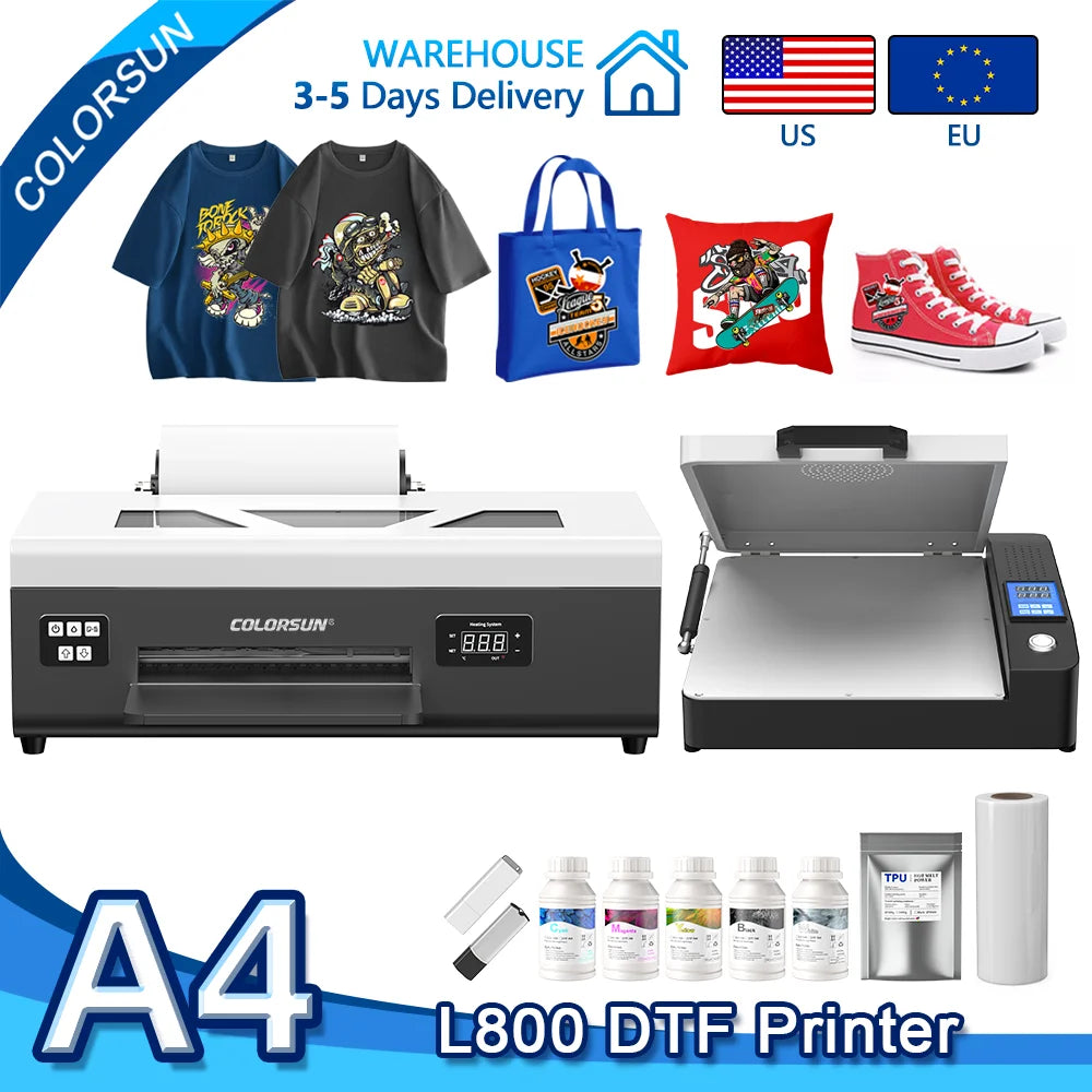 TOPPARTS A4 DTF Printer For Epson L800 Curing Oven