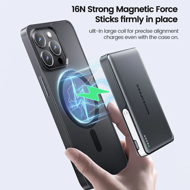 MOVESPEED S10Pro Magnetic 10000mAh Wireless Power Bank With MagSafe Stand
