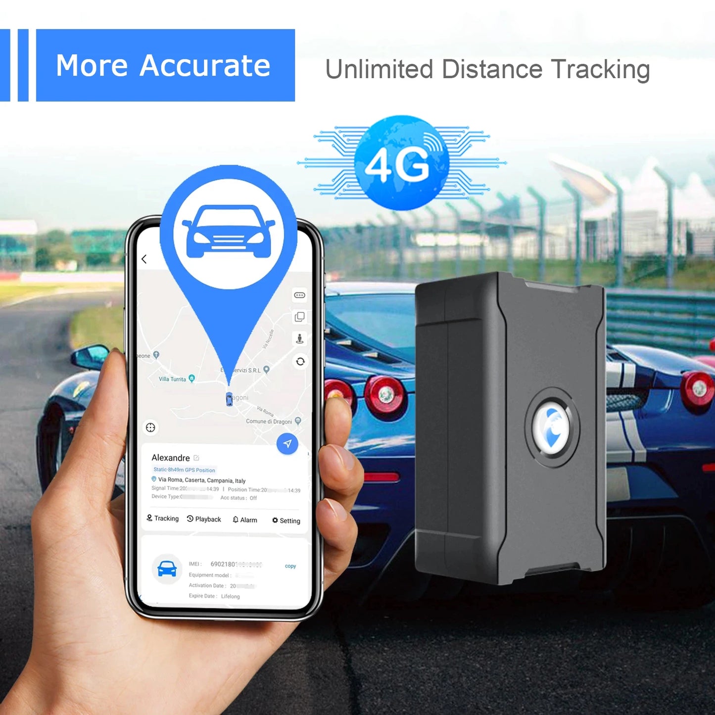 Wanwaytech GPS Tracker 5m Accuracy Vehicle Anti Theft for Cars