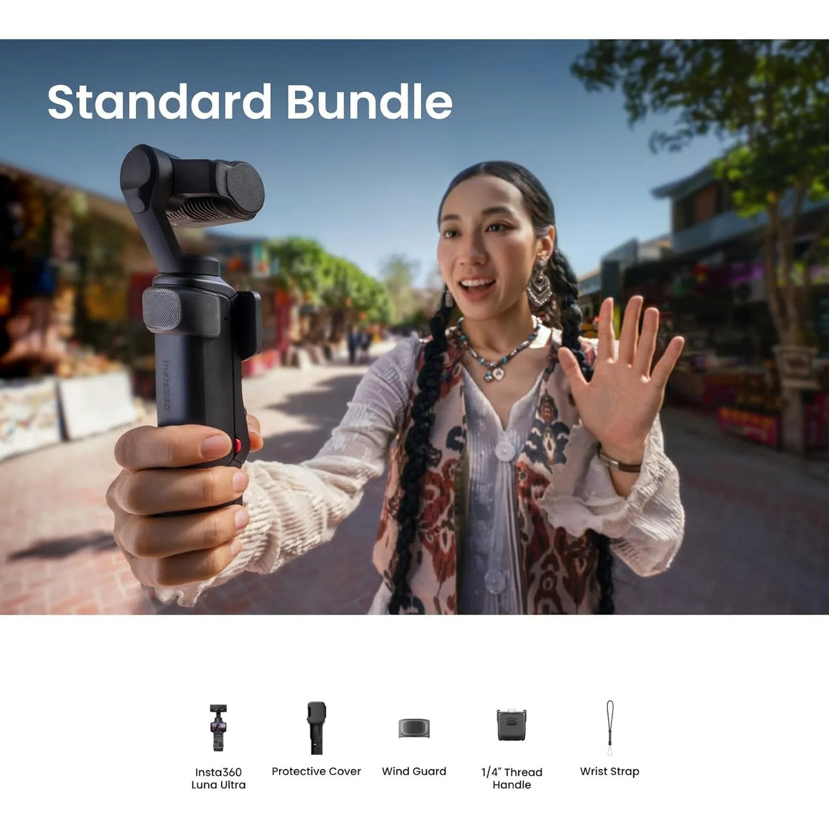 Insta360 Luna Ultra 8K Vlogging Camera With Dual Leica Optics