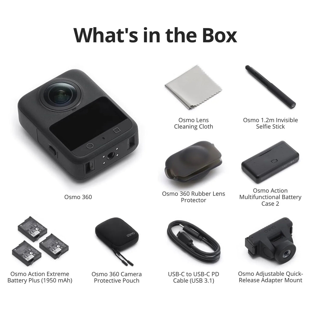 DJI Osmo 360 Camera Featuring Native 8K Video 120MP Photos