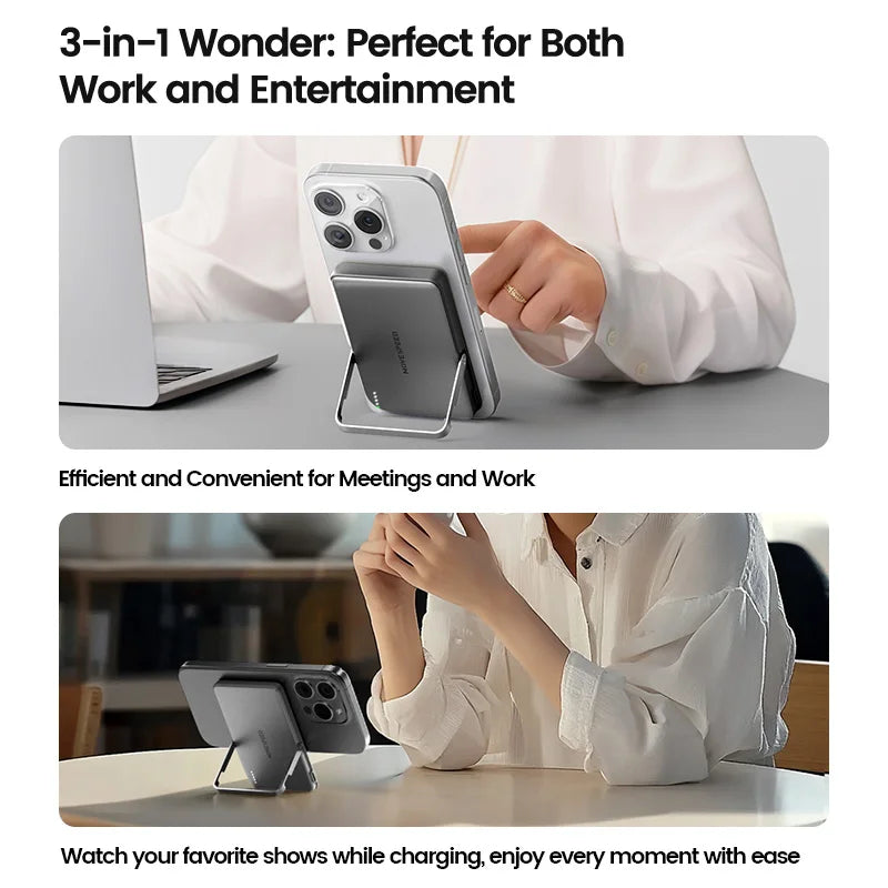 MOVESPEED S10Pro Magnetic 10000mAh Wireless Power Bank With MagSafe Stand