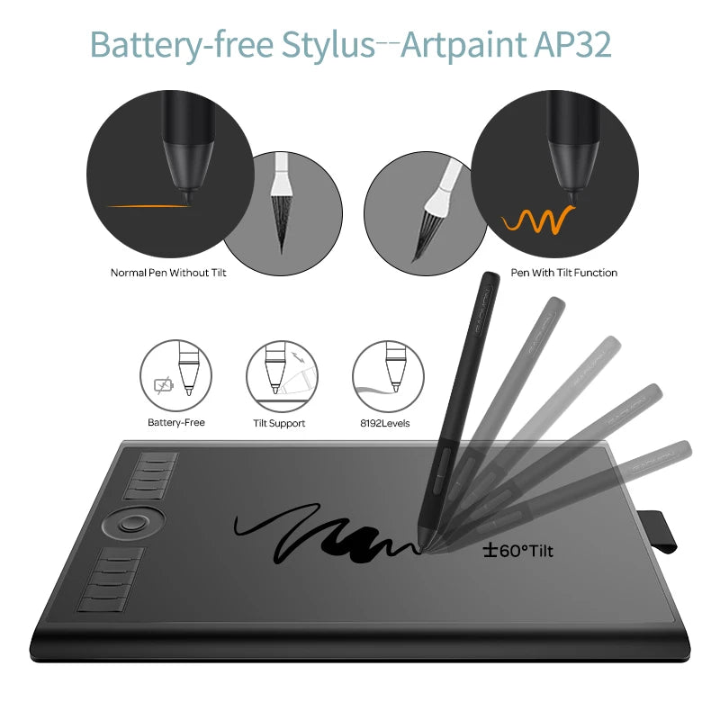 Gaomon M10K Pro Graphics Tablet For Digital Drawing And Art