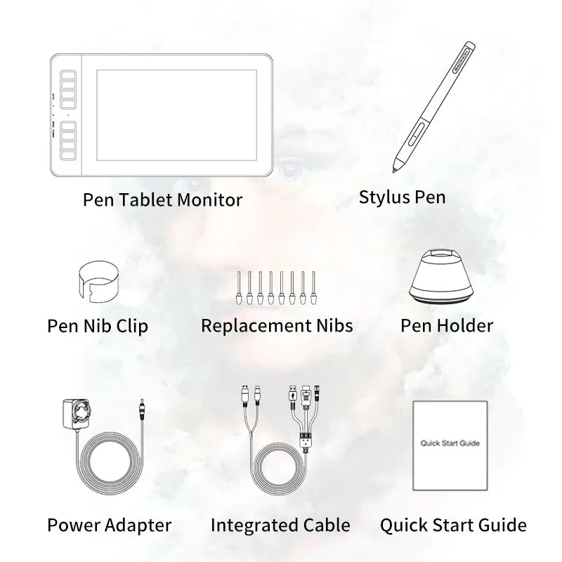 GAOMON PD1161 Graphics Drawing Display Monitor With Battery Free Pen