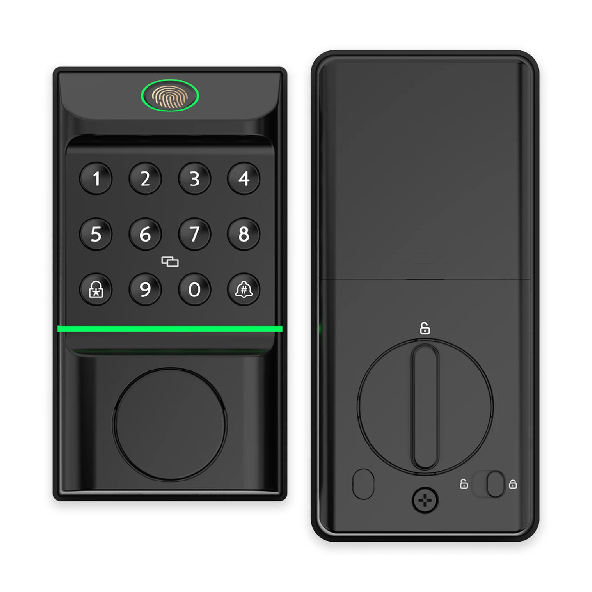 Viladepot Smart Fingerprint Door Lock With App Control And Keypad