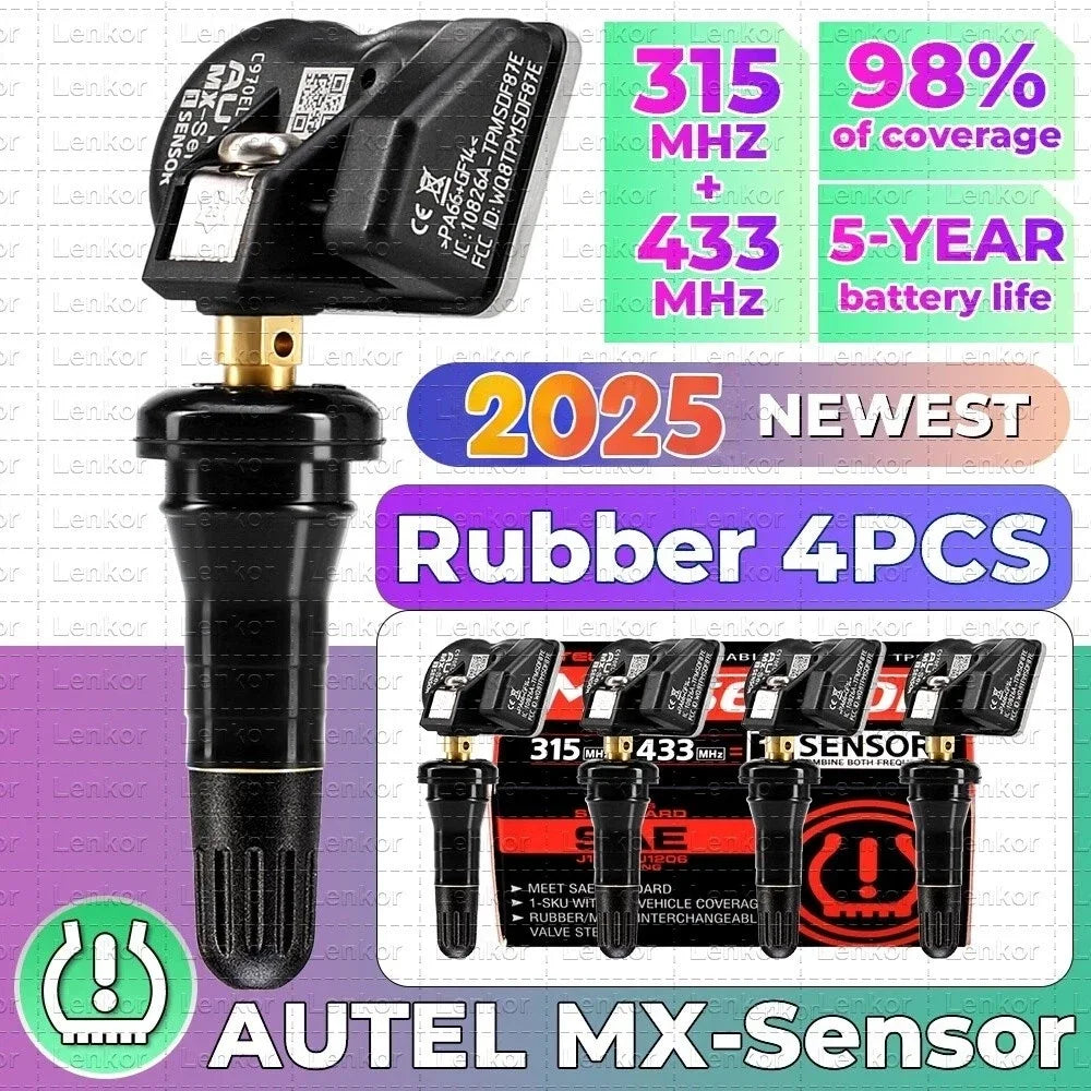 Autel Mx Tpms Sensor 315Mhz 433Mhz Tire Pressure Monitor