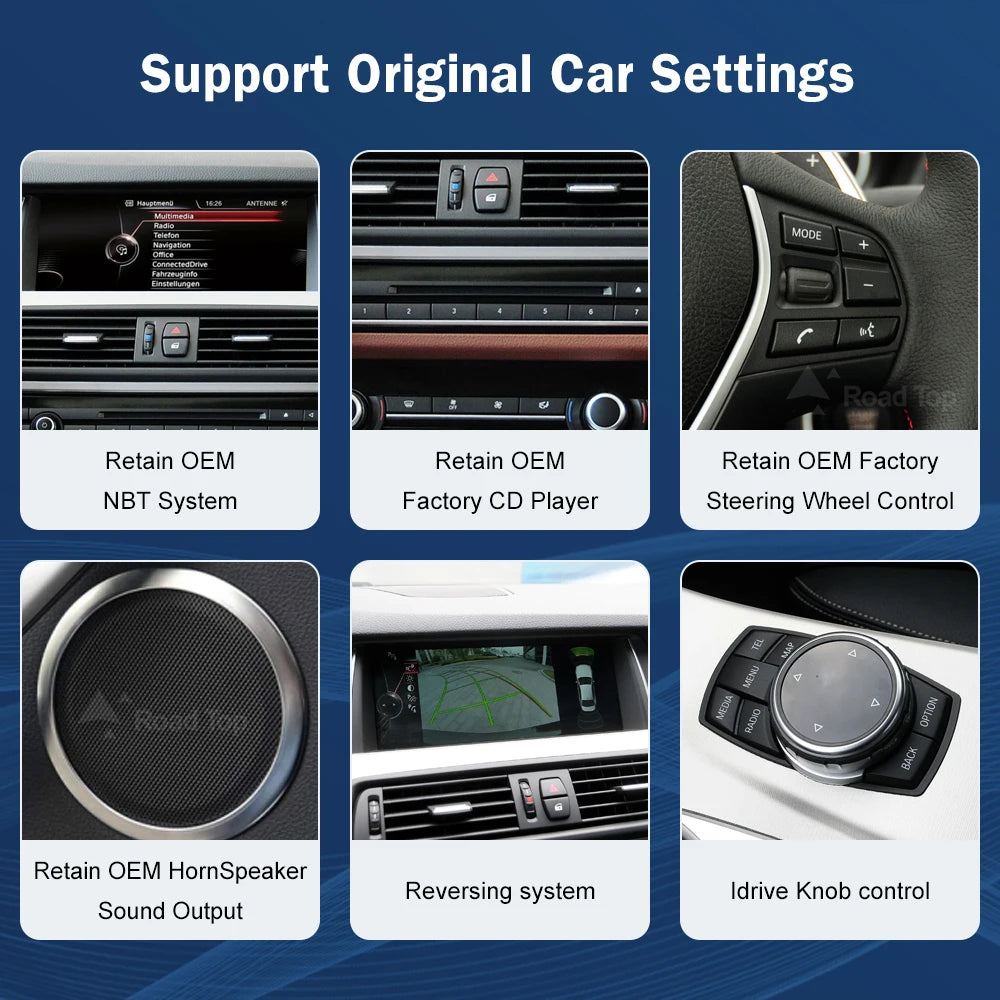 Road Top Multimedia Display For BMW F10 F11 CIC NBT