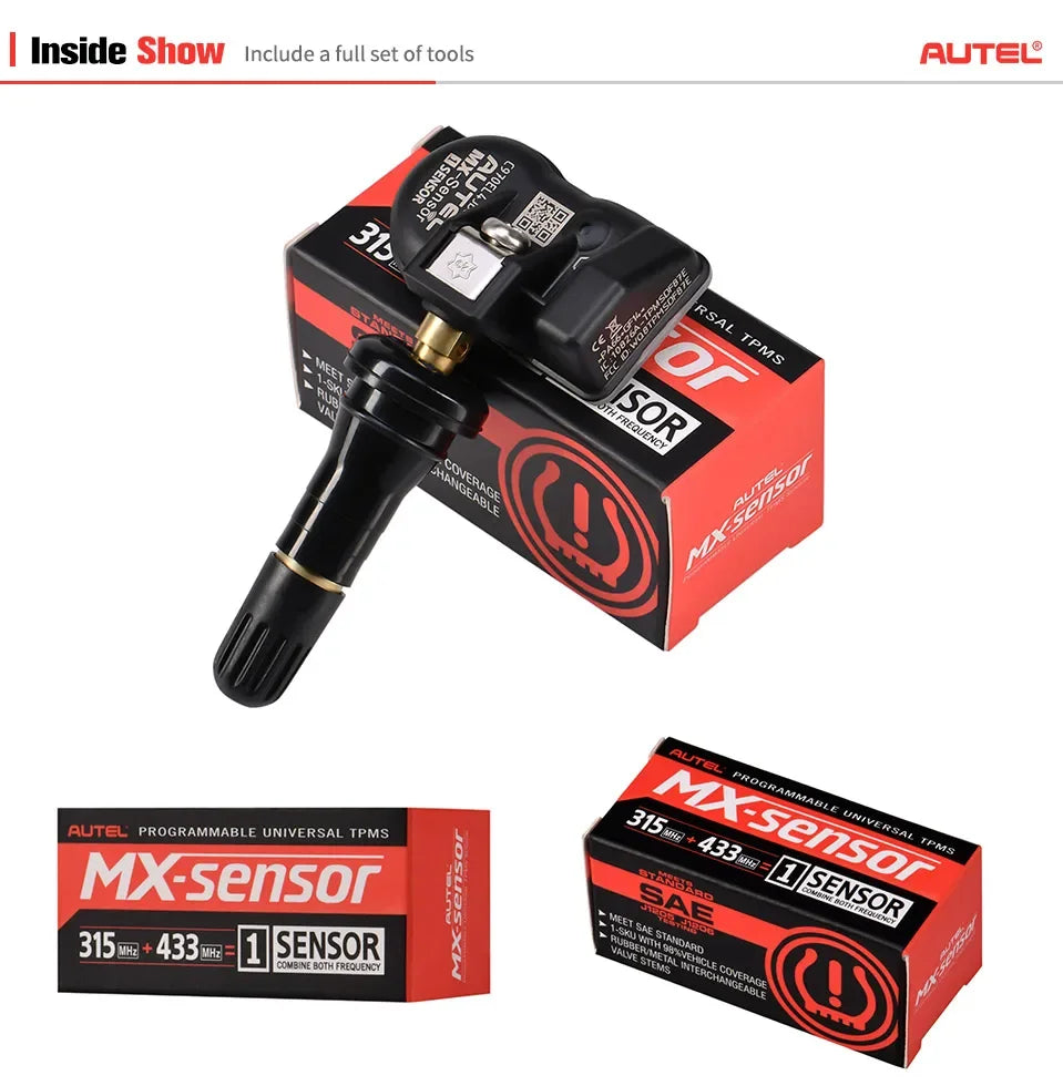 Autel Mx Tpms Sensor 315Mhz 433Mhz Tire Pressure Monitor