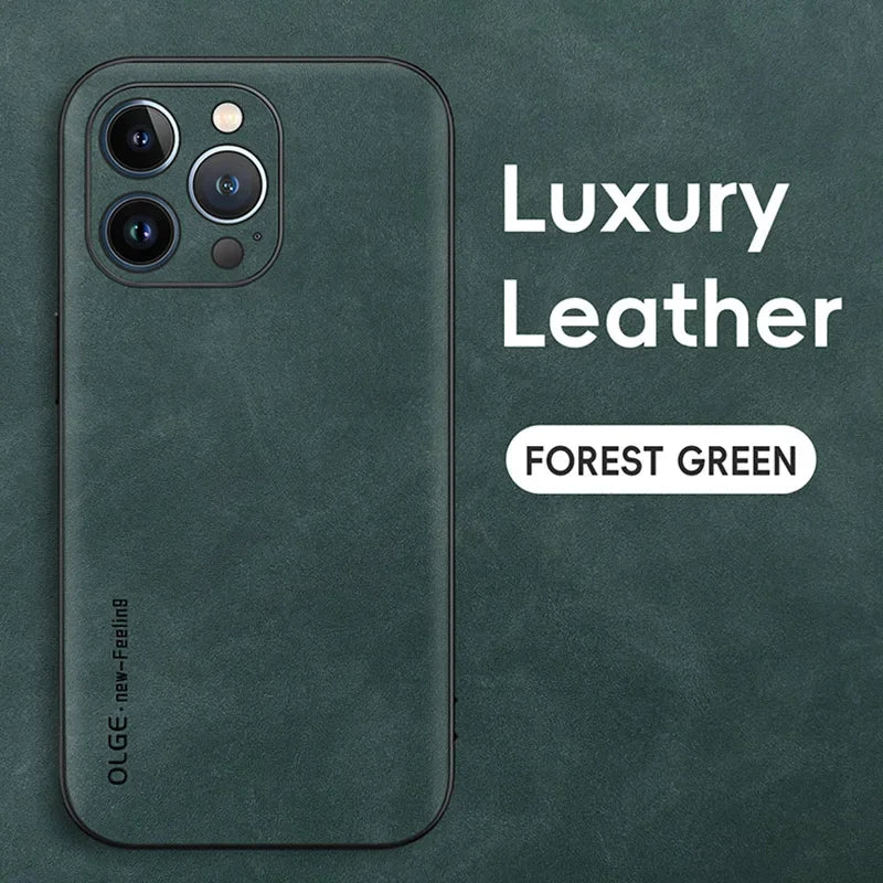 DIXSG Leather Phone Case For iPhone 11 12 13 14 15 16 17 Pro Max