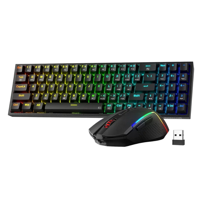 Redragon BS136 Keyboard And Mouse Combo Tri-Mode Wireless
