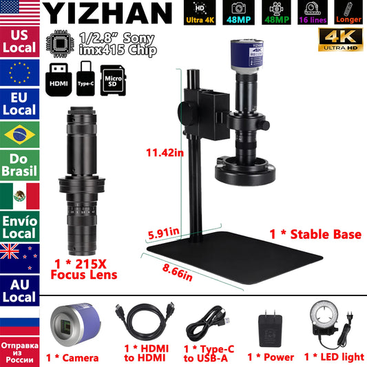 Nice-power 4K Digital Microscope For Soldering 48MP HDMI