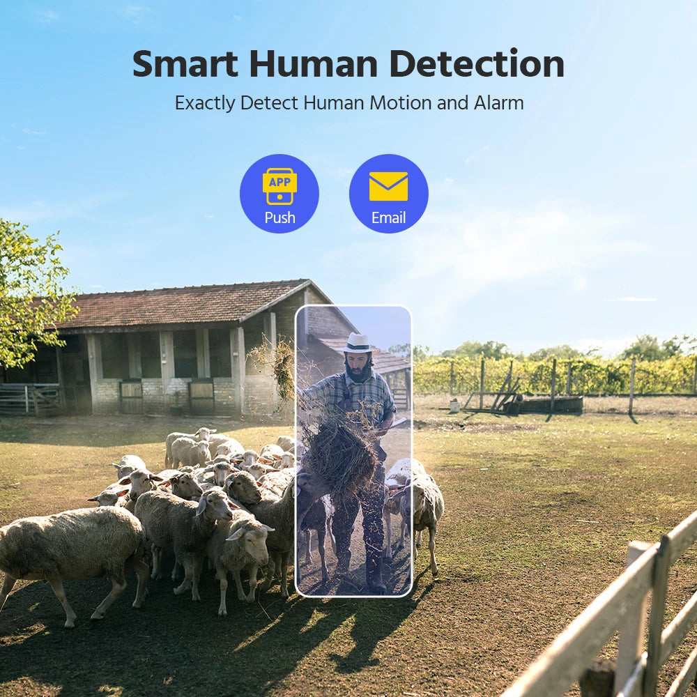 Annke 4MP Solar Wireless Security Camera With PIR Human Detection