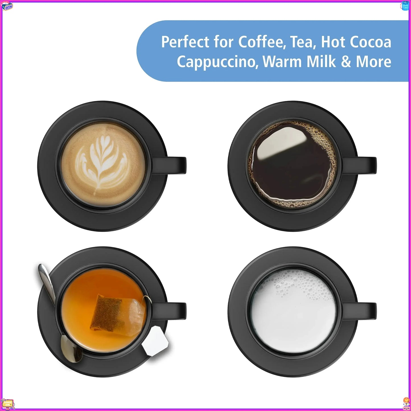 Constant Temperature Self Heating Coffee Mug With USB Warmer Base