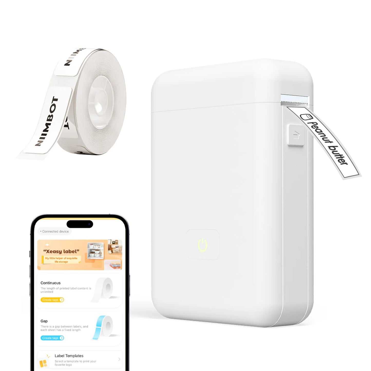 TakeYou Mini Portable Thermal Printer Label Maker Wireless Bluetooth