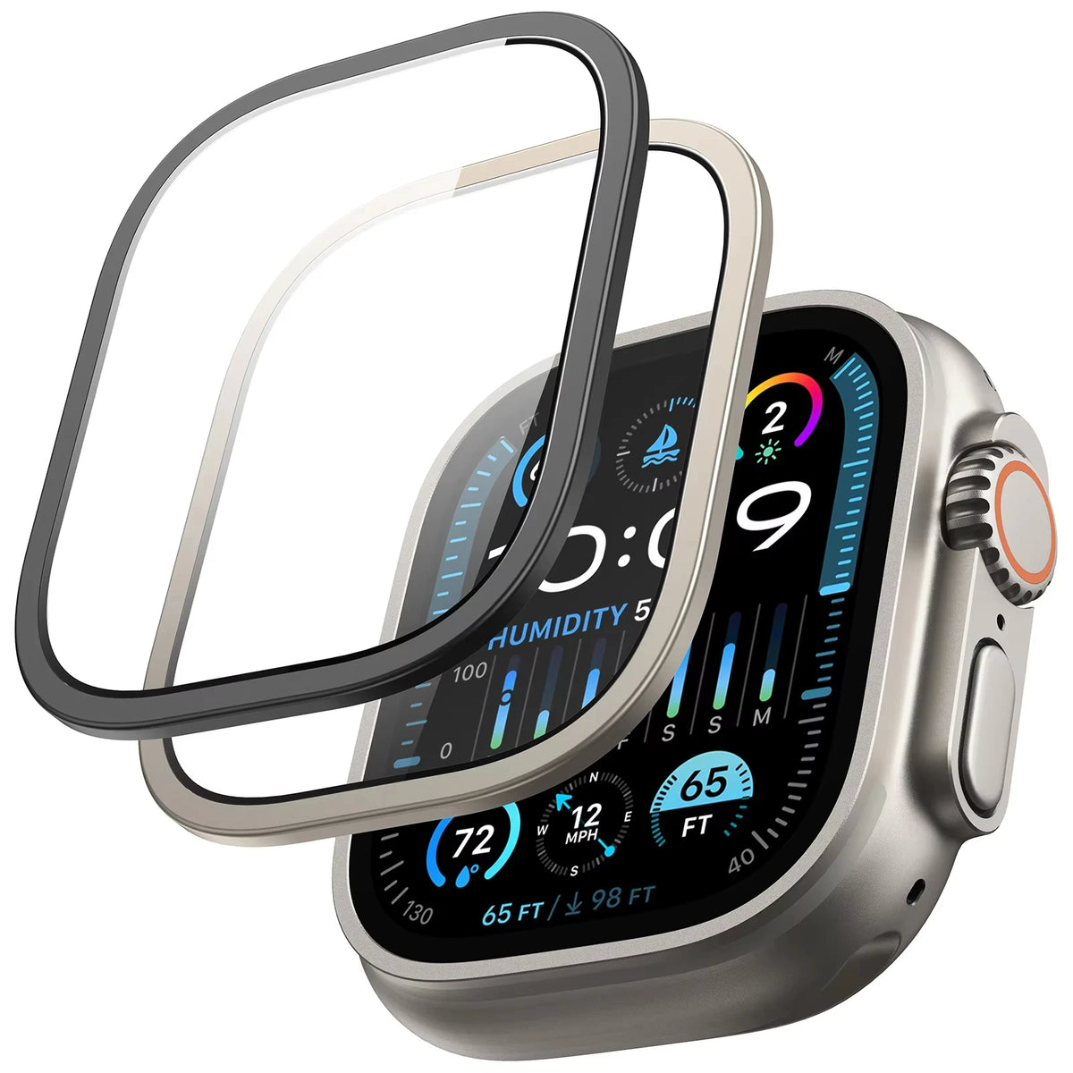 Premium TPU Smartwatch Protective Film And Tempered Glass Guard