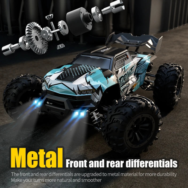 WLtoys 16101 Pro RC Car FourWheelDrive LED Lights HighSpeed