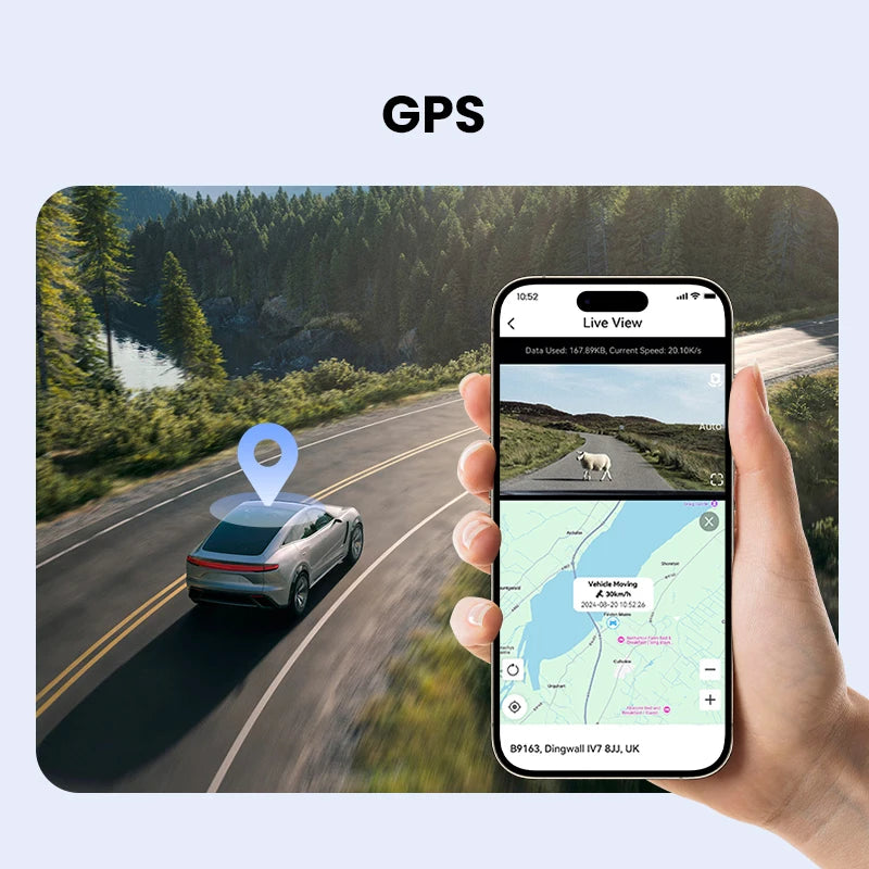 DDPAI Z50 Pro DashCam 4K FrontRear DVR GPS ADAS Plus