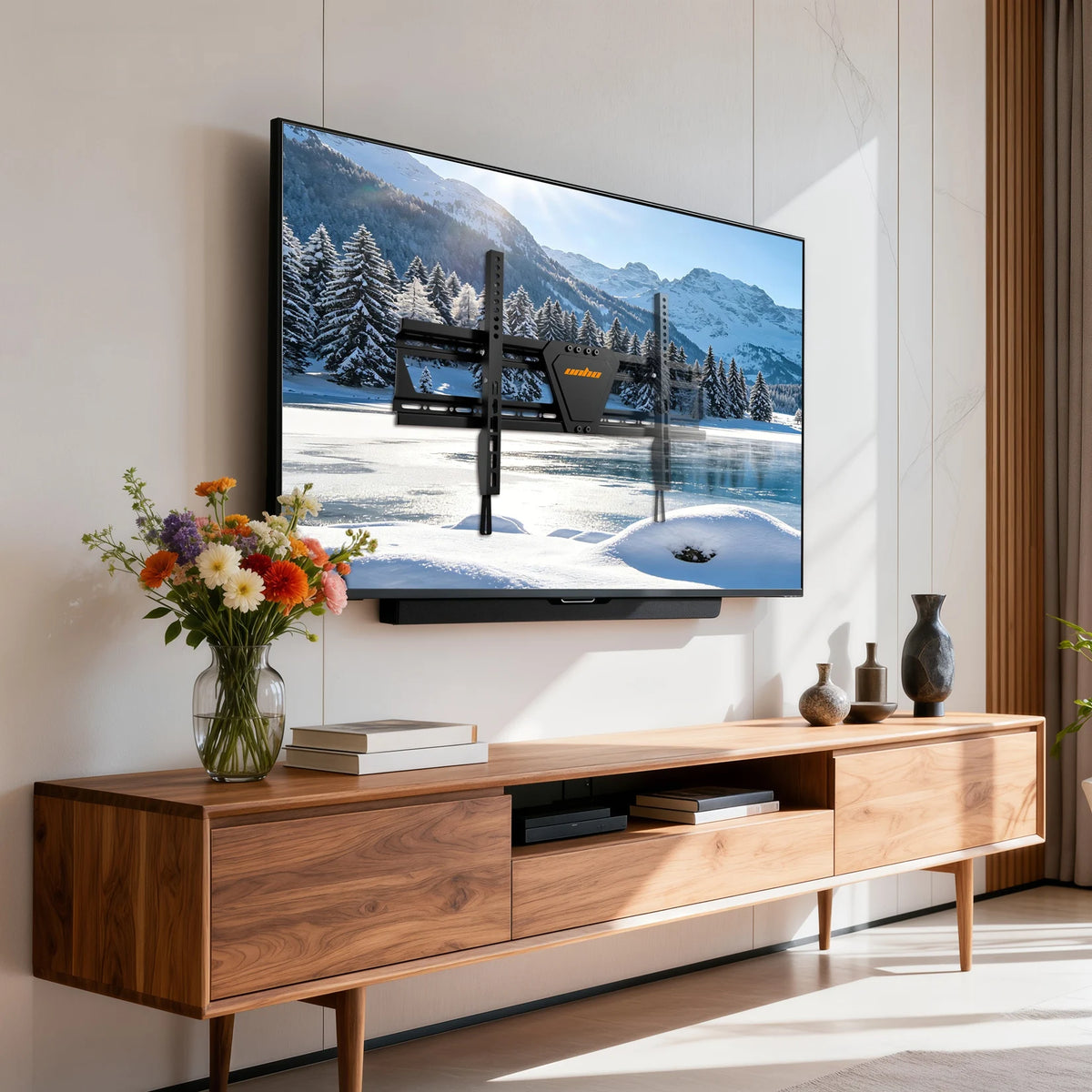 Unho Fixed Television Wall Mount Bracket With Tilt Function