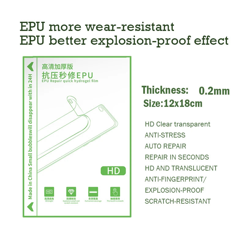 Hydrogel Screen Protector TPU Self Healing Privacy Film
