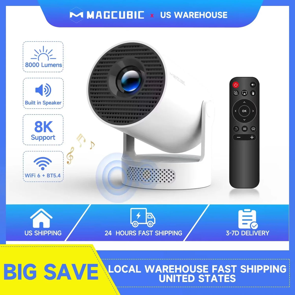Magcubic HY300 Pro Android 14 Portable Home Theater Projector
