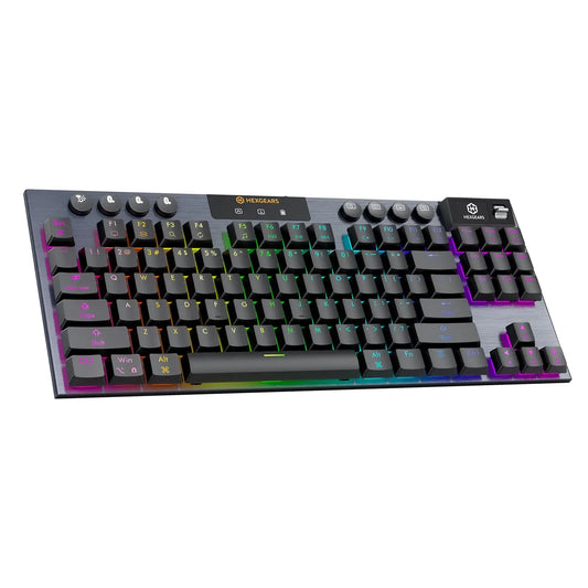HEXGEARS A3 Bluetooth 2.4G Wireless Keyboard Type C Wired RGB