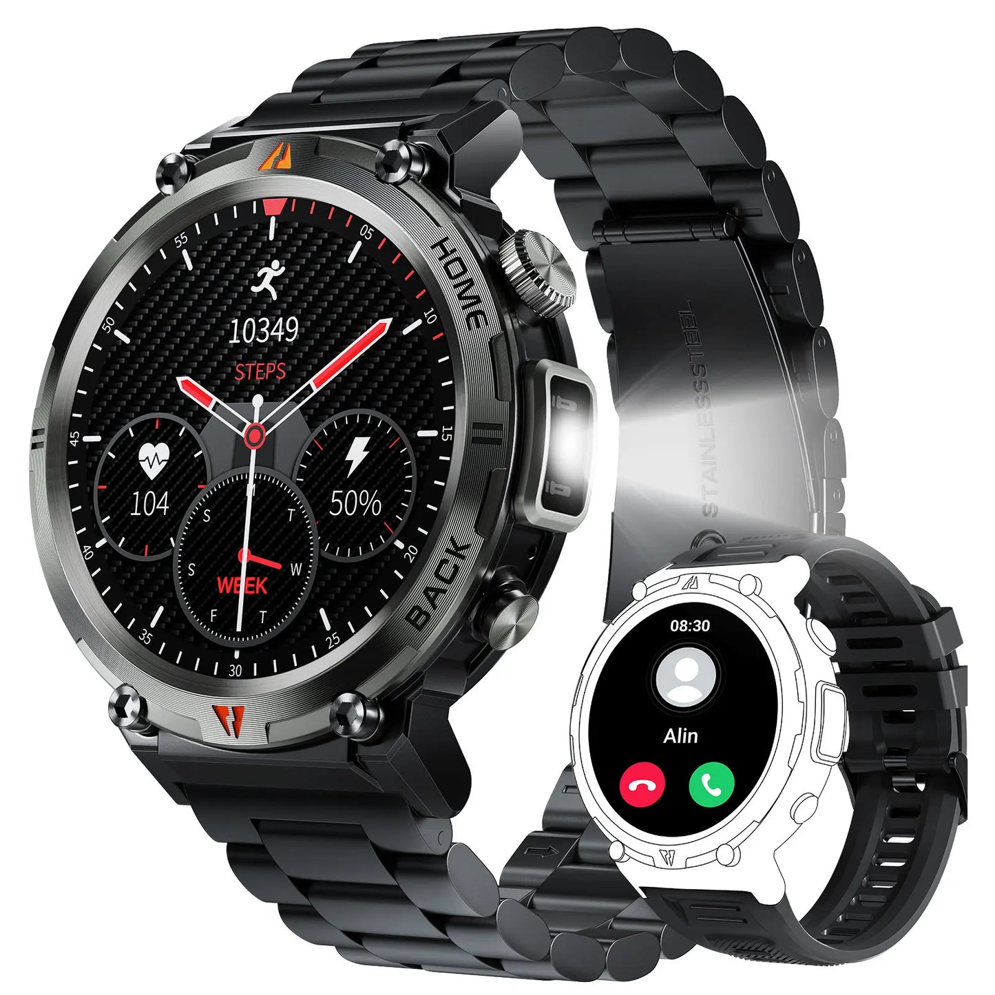 EIGIIS KE3 Smartwatch Bluetooth Call Full Touch Screen