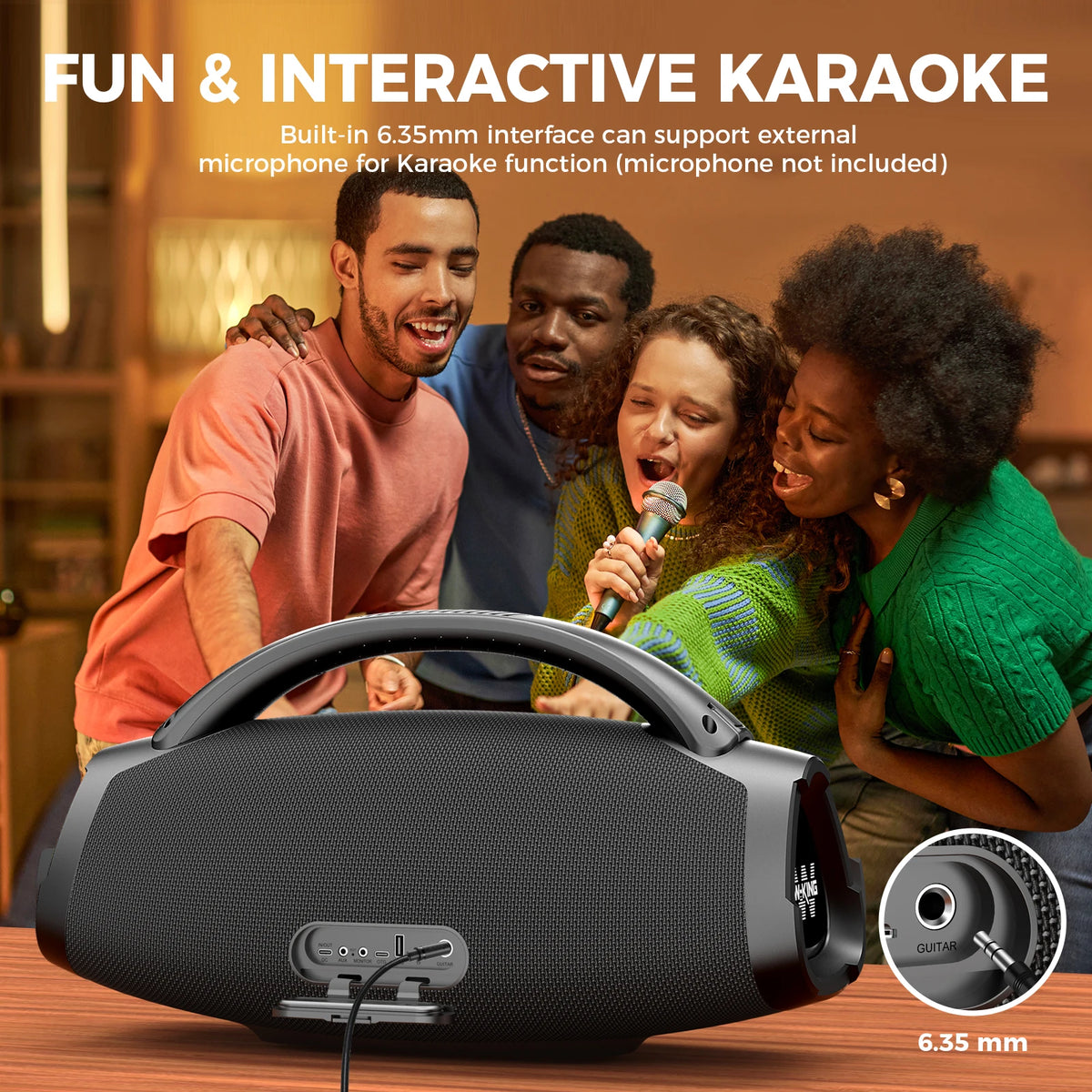 W-KING X20 200W RMS Portable Bluetooth Speaker IPX7 Waterproof Outdoor