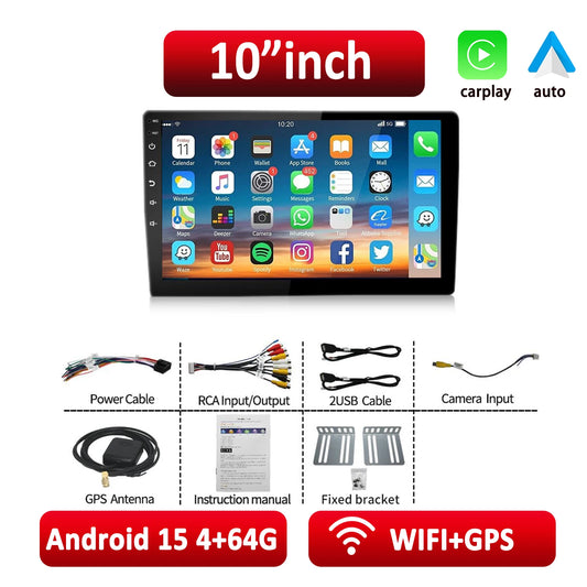 ESSGOO Android Car Radio With Wireless CarPlay And Android Auto