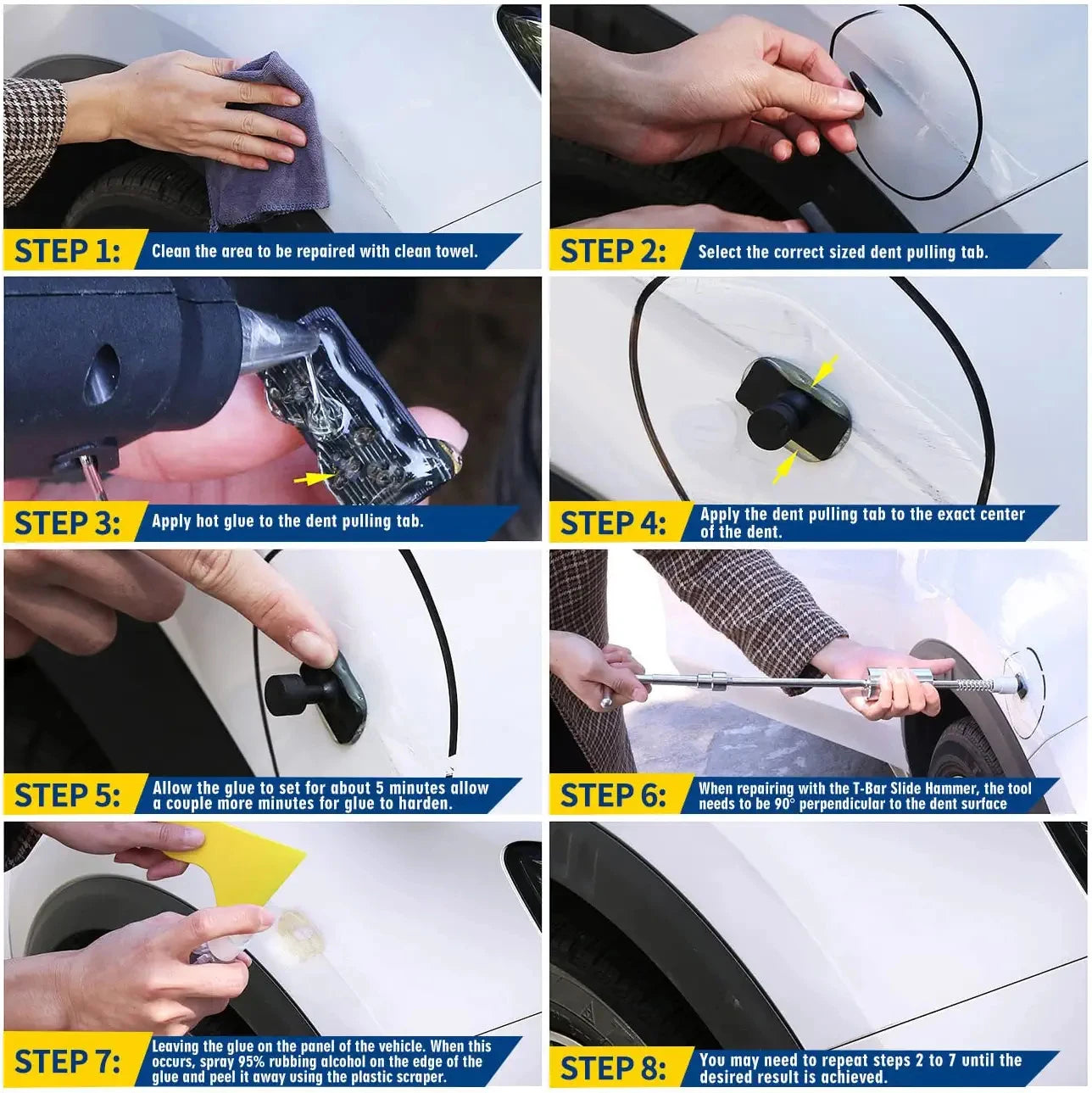 PDR Auto Paintless Dent Removal Kit For Car Repair Tools