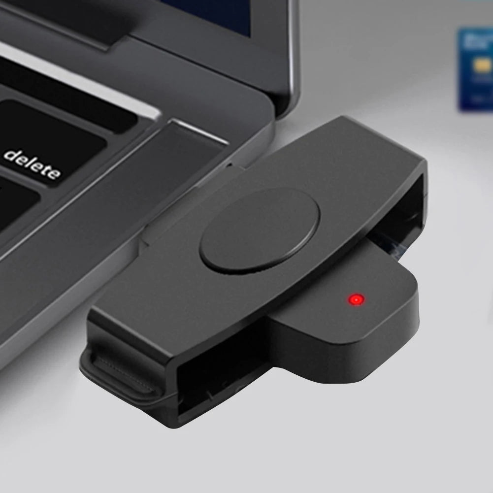 VKTECH Type C Smart Card Reader Portable CAC for Windows