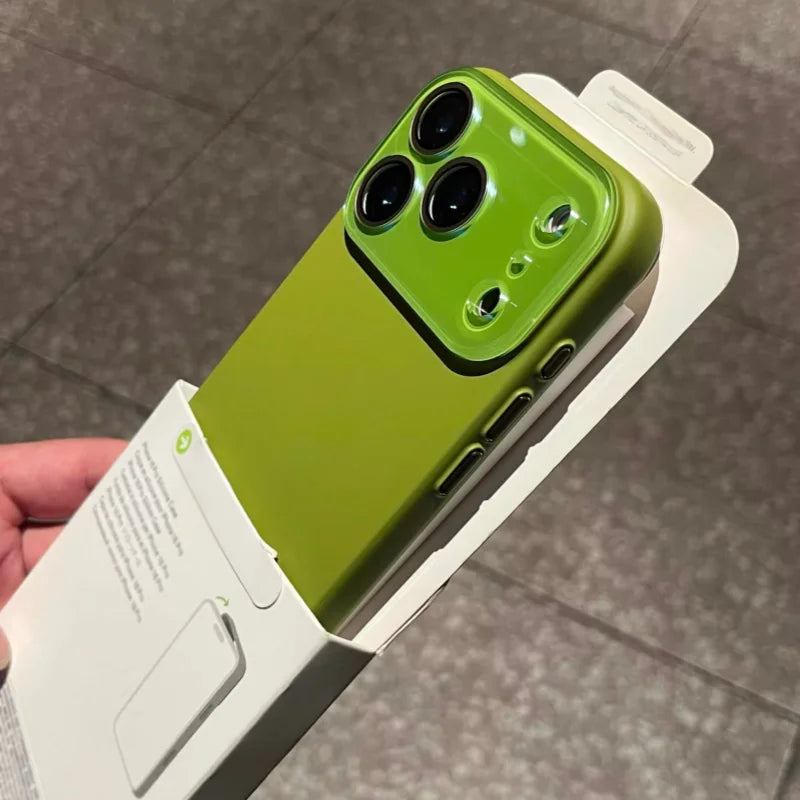 Shockproof Matte Glass Window iPhone Case