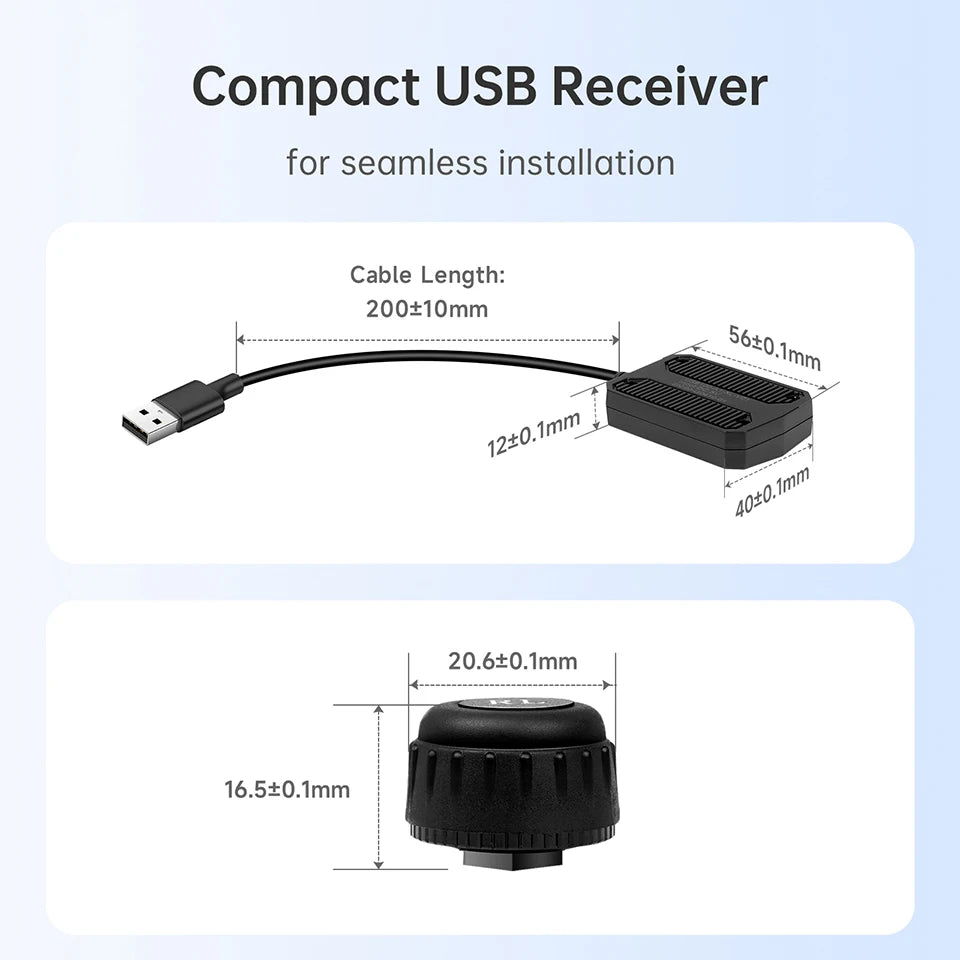 ATOTO UTP1 USB TPMS Tire Pressure Monitoring Display For Android Car Stereo