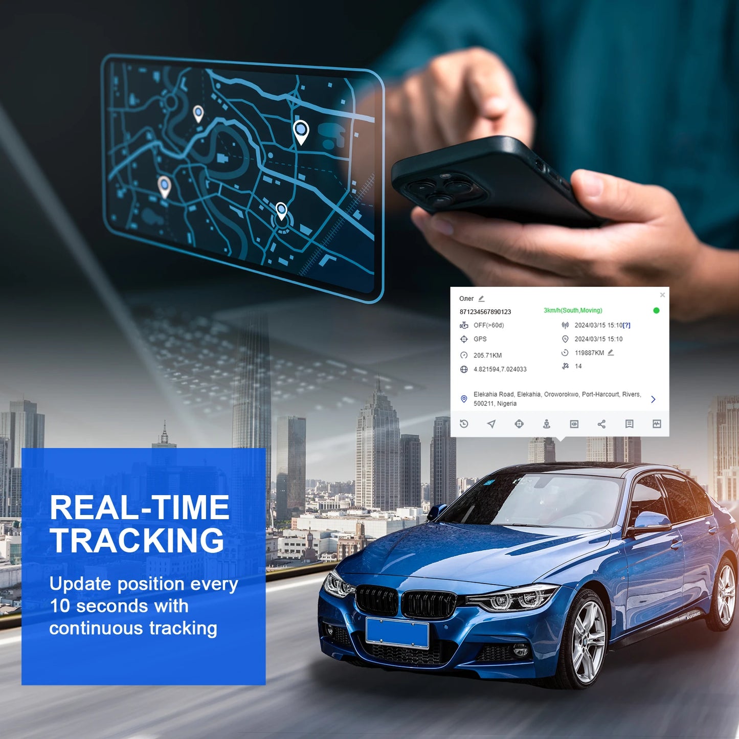 Wanwaytech Car Tracking Device S20 Portable Locator