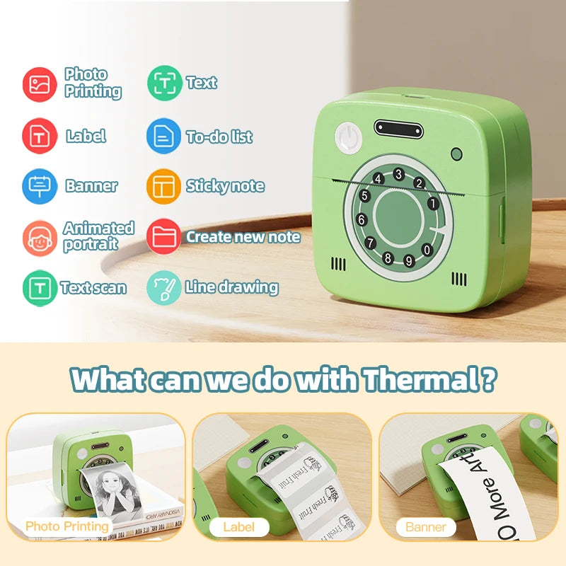 Dolewac M1 Photo Pocket Printer For iOS Android Bluetooth