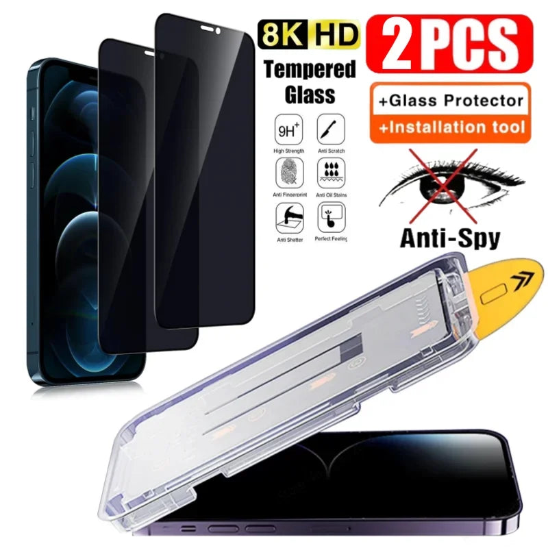 Premium Privacy Tempered Glass Screen Protector Anti Spy Film