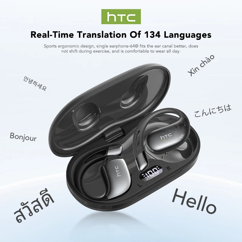 HTC NE57 Bluetooth Earbuds Active Noise Canceling 30Hr PlayBack