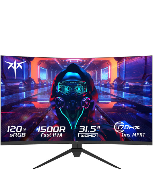 KTC QHD 180Hz Curved Gaming Monitor With 1ms Response