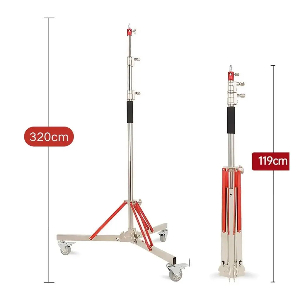 SH Heavy Duty Stainless Steel Photography Lighting Stand Tripod