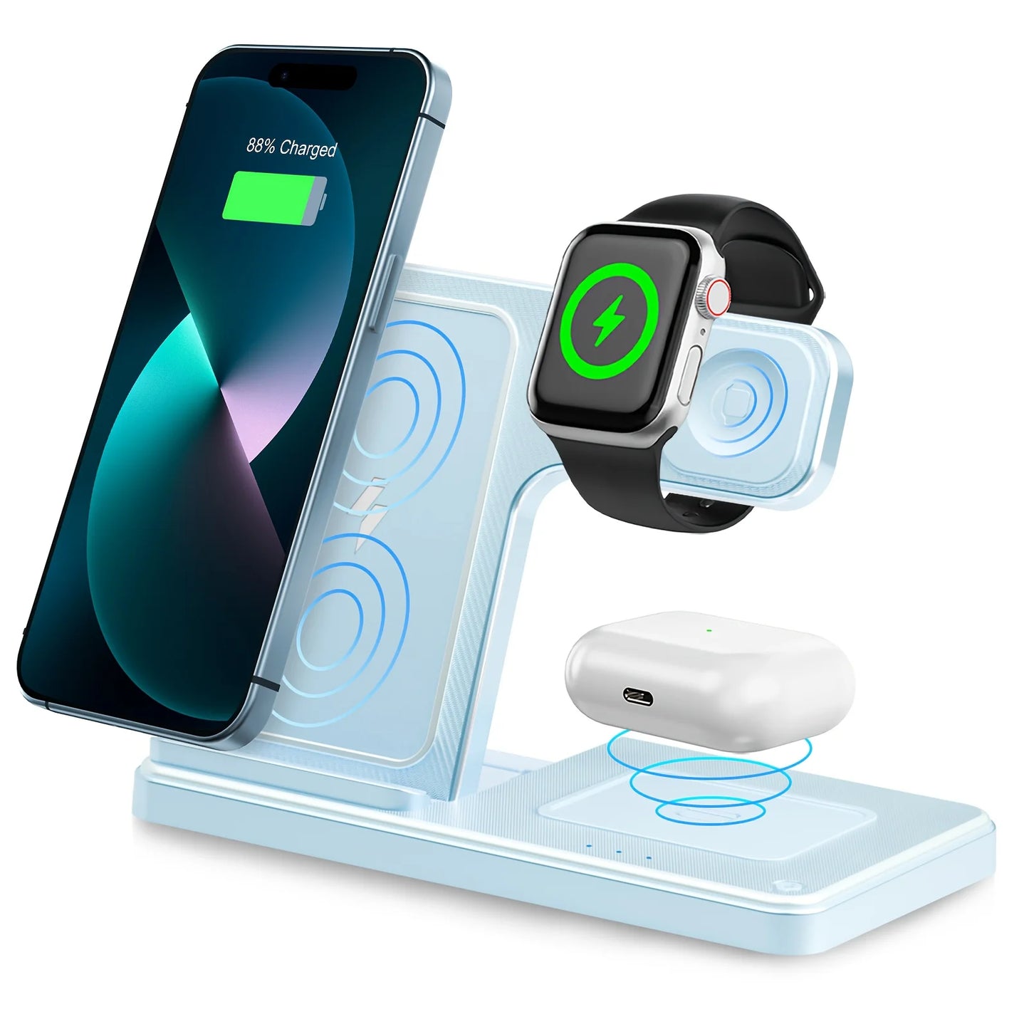 3 In 1 Foldable Magnetic Wireless Charger For Apple Devices