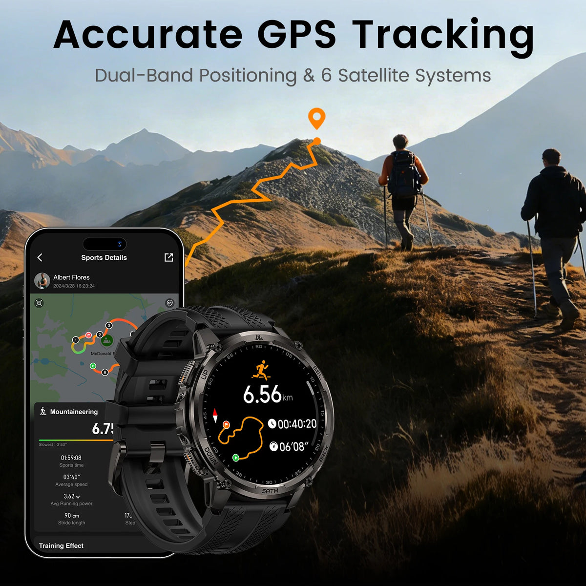Kospet Tank T4C Rugged Smartwatch With Dual Band GPS Support