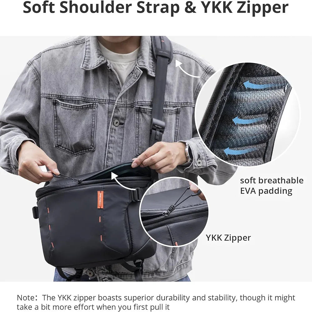 Pgtech OneMo Crossbody Camera Bag For Dslr Photography