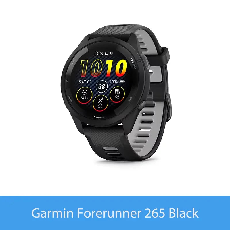 Garmin Forerunner 265 GPS Smartwatch With Heart Rate AMOLED Display